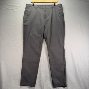 Jack Archer Pants Mens 36x30 Gray Performance Stretch Chino Pockets Travel